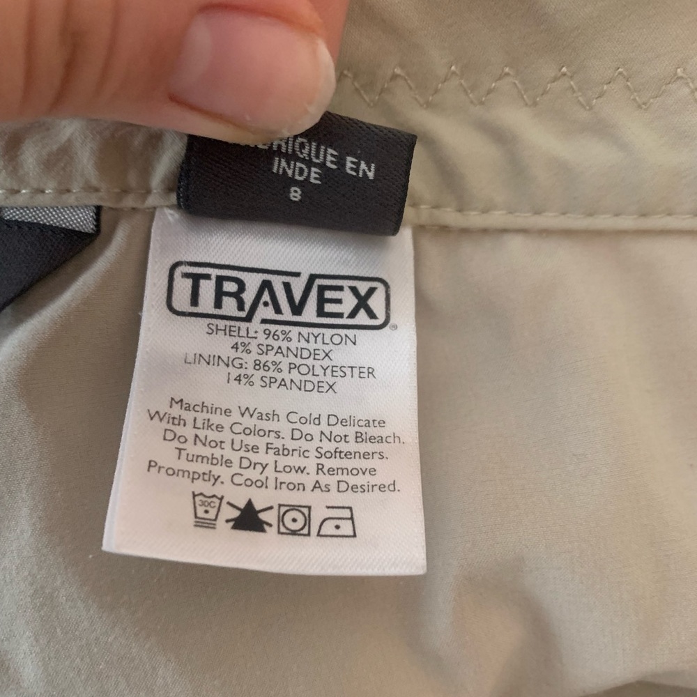 Eddie Bauer Tan Skirt with shorts underneath Size 8 - Picture 6 of 10